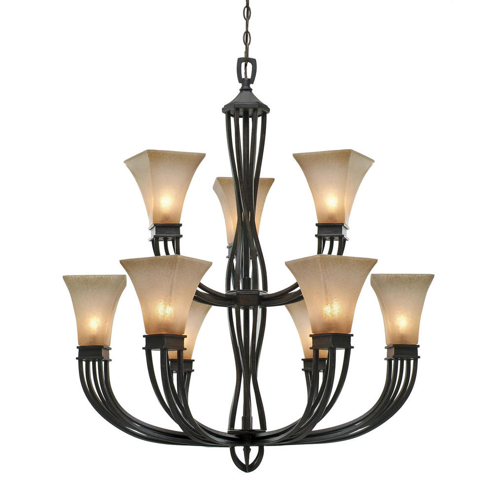 2 Tier - 9 Light Chandelier
